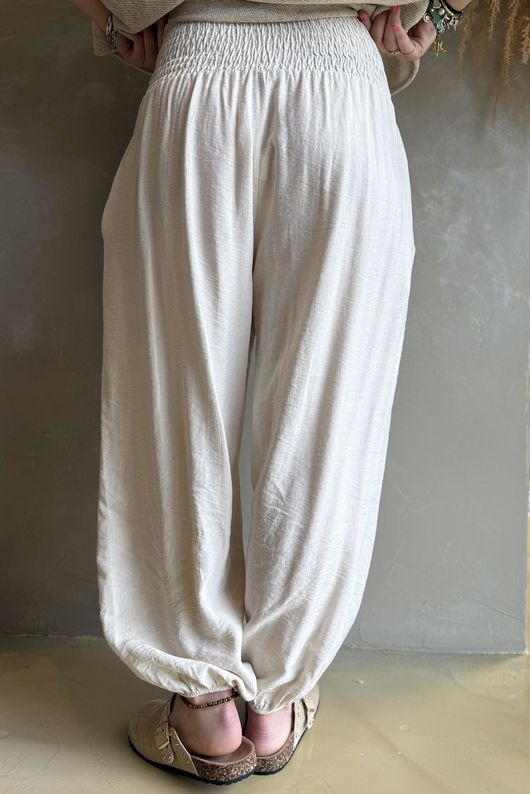 Basso Shirring Genie Pant Vanilla /38=